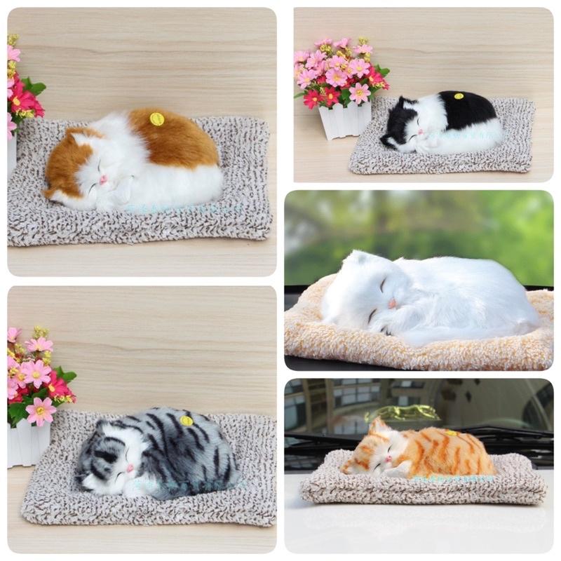 Chó mèo than hoạt tính trang trí xe oto,để bàn làm việc- Cún lưng vàng