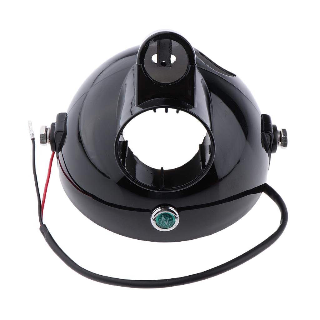Motorcycle Headlight Cover Housing Headlamp Light Bulb Holder for