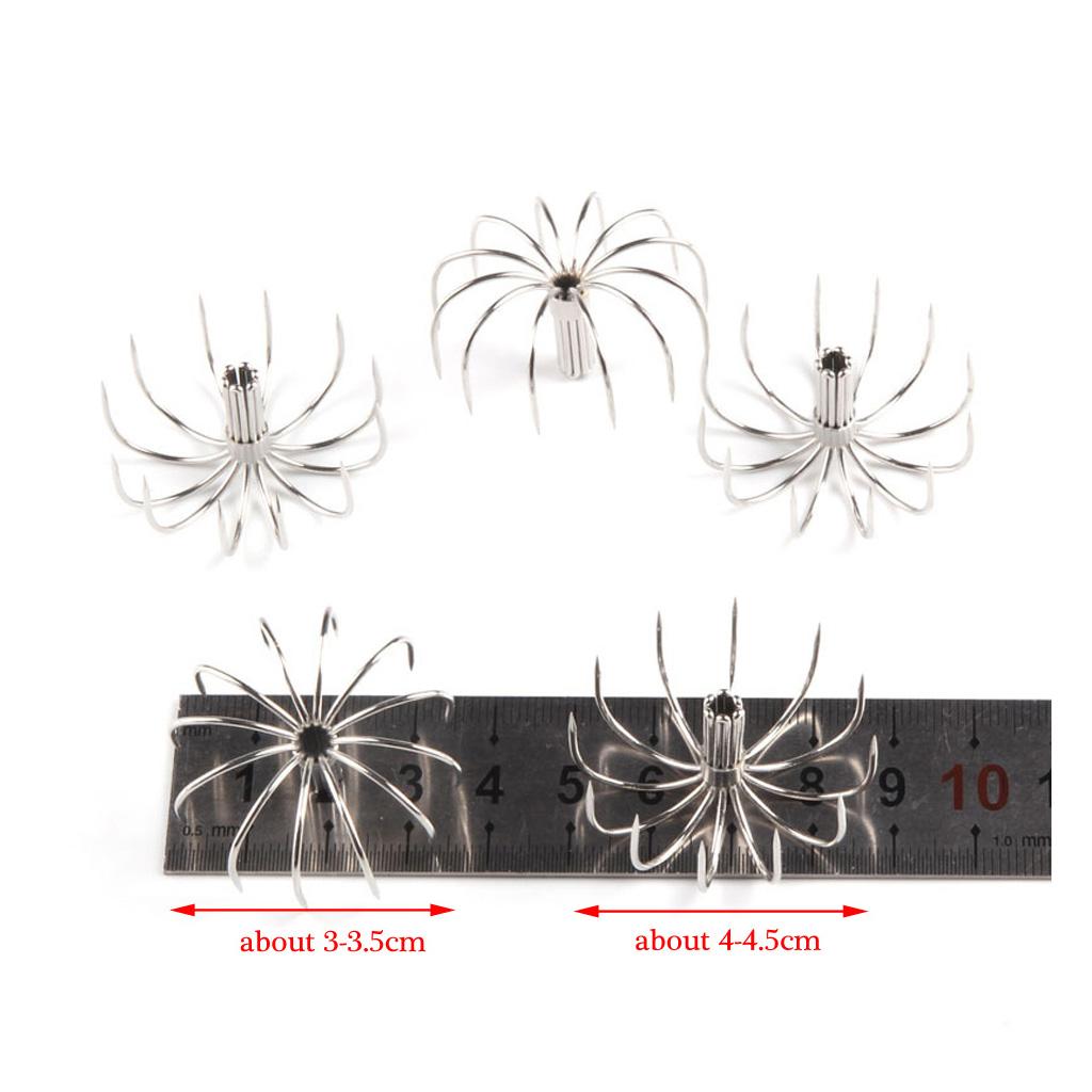 10pcs Sea Fishing Squid Hooks Octopus Hook Saltwater Fishing Lure Hard Bait 2.8cm/3.5cm/4.0cm/ 4.5cm