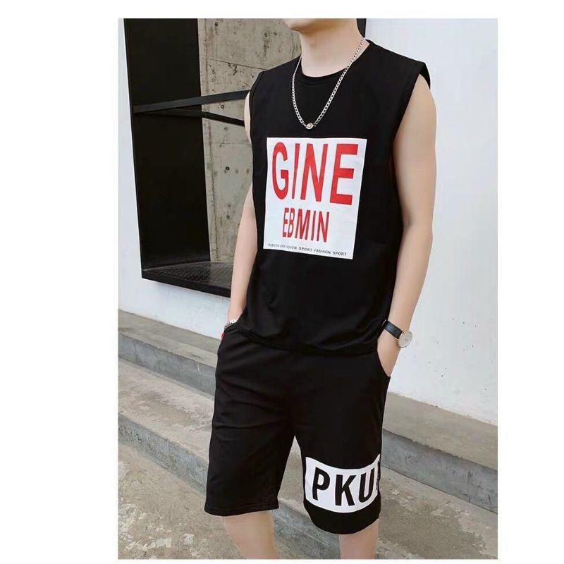 Bộ thun sát nách thể thao nam ,đồ bộ mặc hè thoáng mát