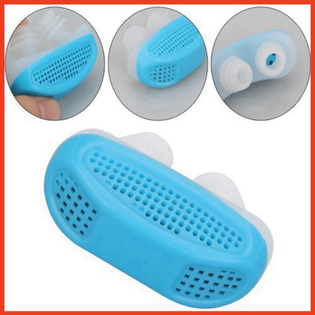 Freeship Thiết Bị Chống Ngáy Ngủ 2in1 - Dụng Cụ Chống Ngáy Ngủ Tiện Lợi