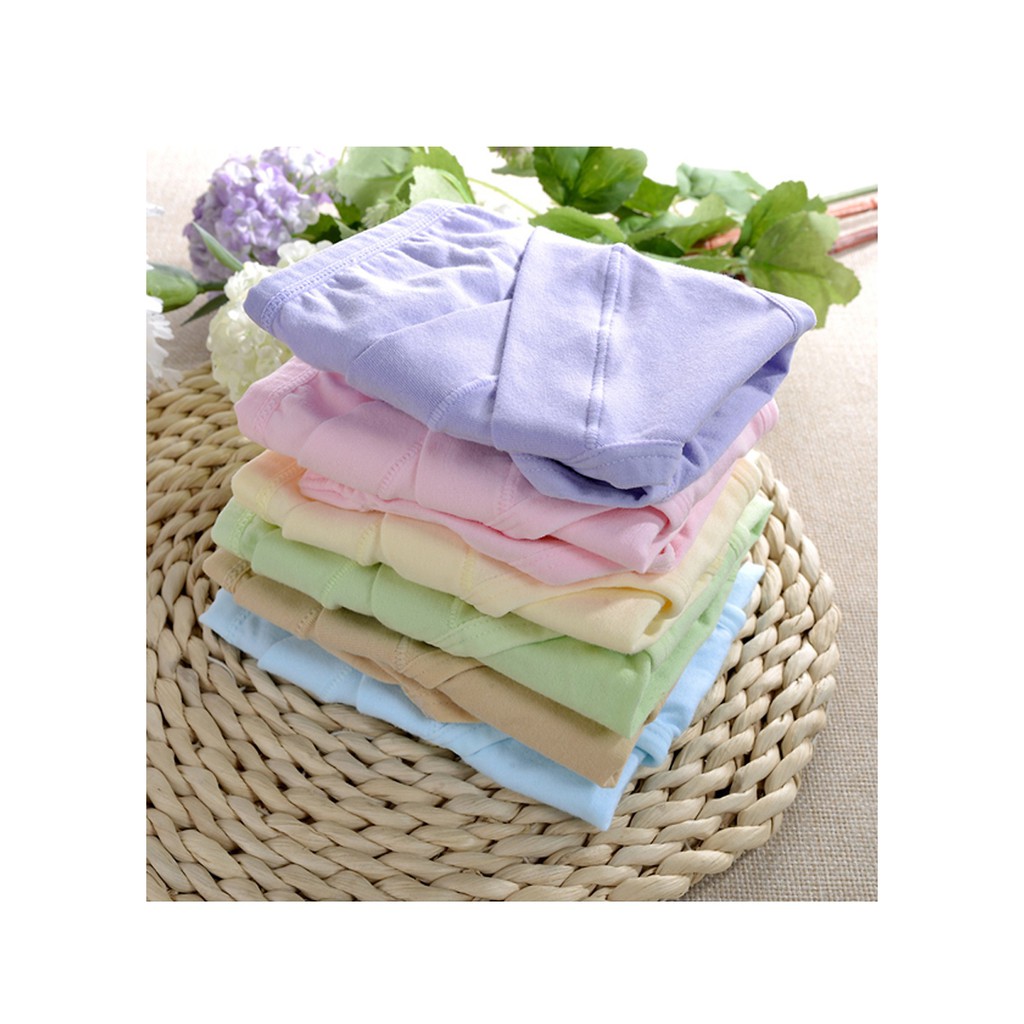 Quần Lót Bầu- Set 5 Quần Lót Cotton LƯNG THẤP Cho Mẹ Bầu Nhiều Màu