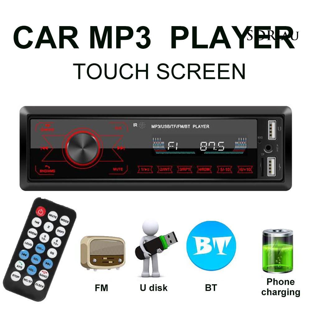 Máy Nghe Nhạc MP3 Bluetooth 1 Din Tiện Dụng Kèm Phụ Kiện Cho Xe Hơi