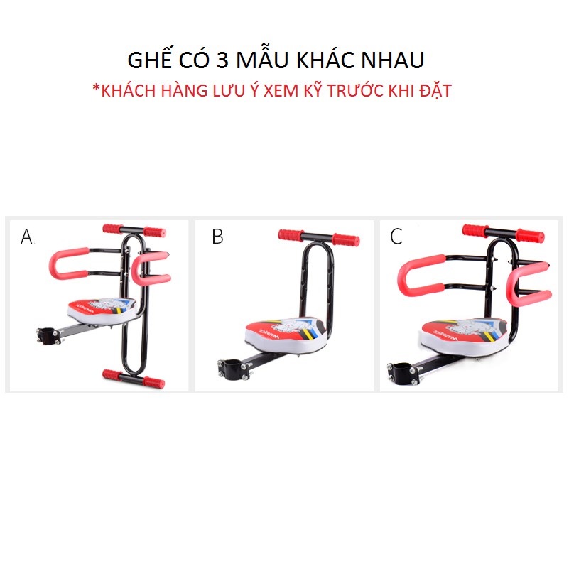 Ghế Gắn Trên Xe Đạp, Xe Điện Cho Trẻ Em Ngồi GB01 Cao Cấp - Hàng Nhập Khẩu