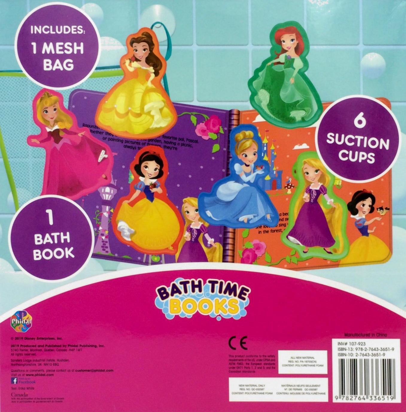 Disney Princess: Bath Time Books