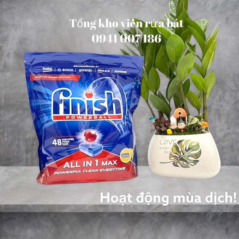 Viên rửa bát Finish All in 1 max [10 tính năng tẩy rửa, sạch hiệu quả