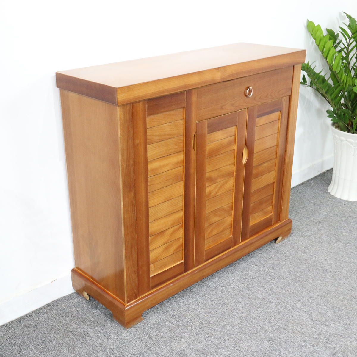 Tủ Giày Dép Gỗ Xoan Đào 3 Cánh Đẹp Giá Rẻ