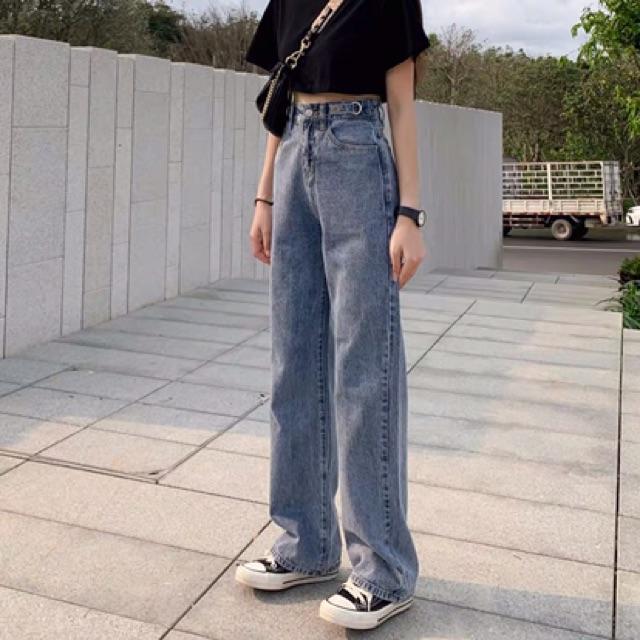 QUẦN JEANS XUÔNG CẠP CAO CO GIÃN SIÊU ĐẸP- hình thật chính chủ