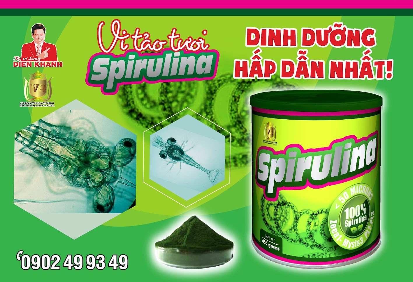 Spirulina tảo tươi cho tôm, cá