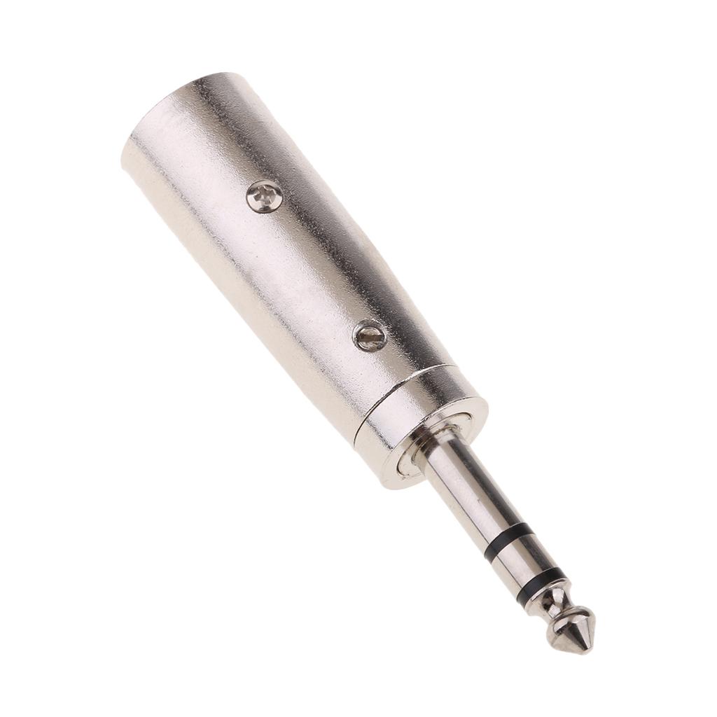 6.35 Mm TS Stereo Nam Cắm Để XLR Âm Thanh Adapter Chuyển Đổi
