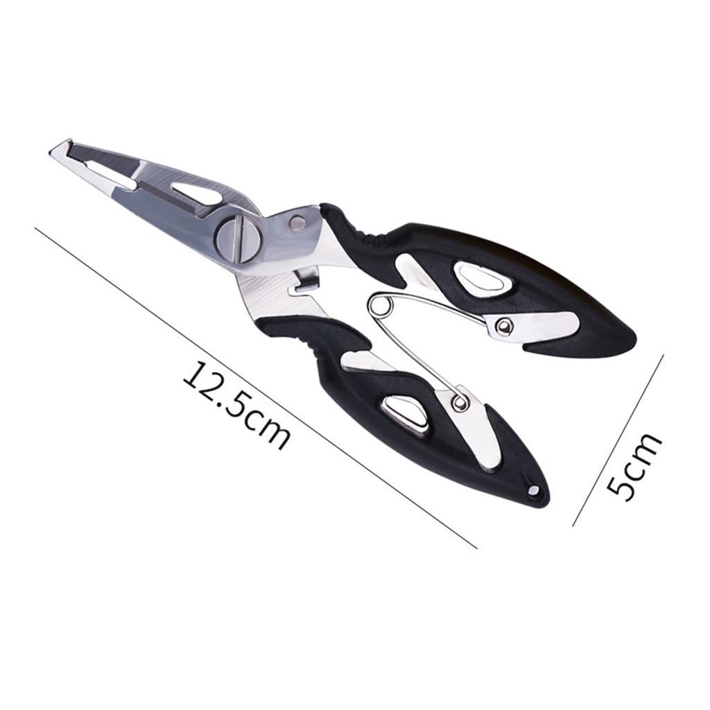 Stainless Steel Secure Fishing Plier   Tool Black