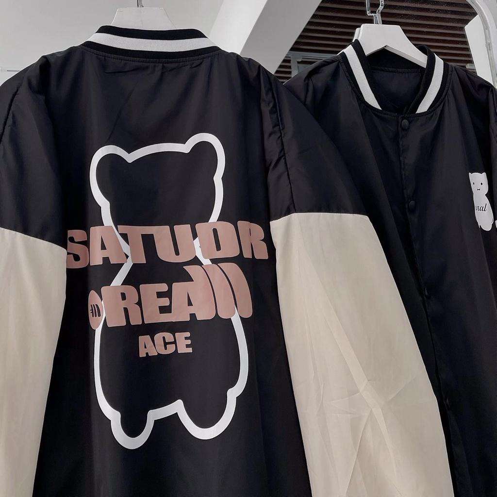 Áo khoác dù chú gấu