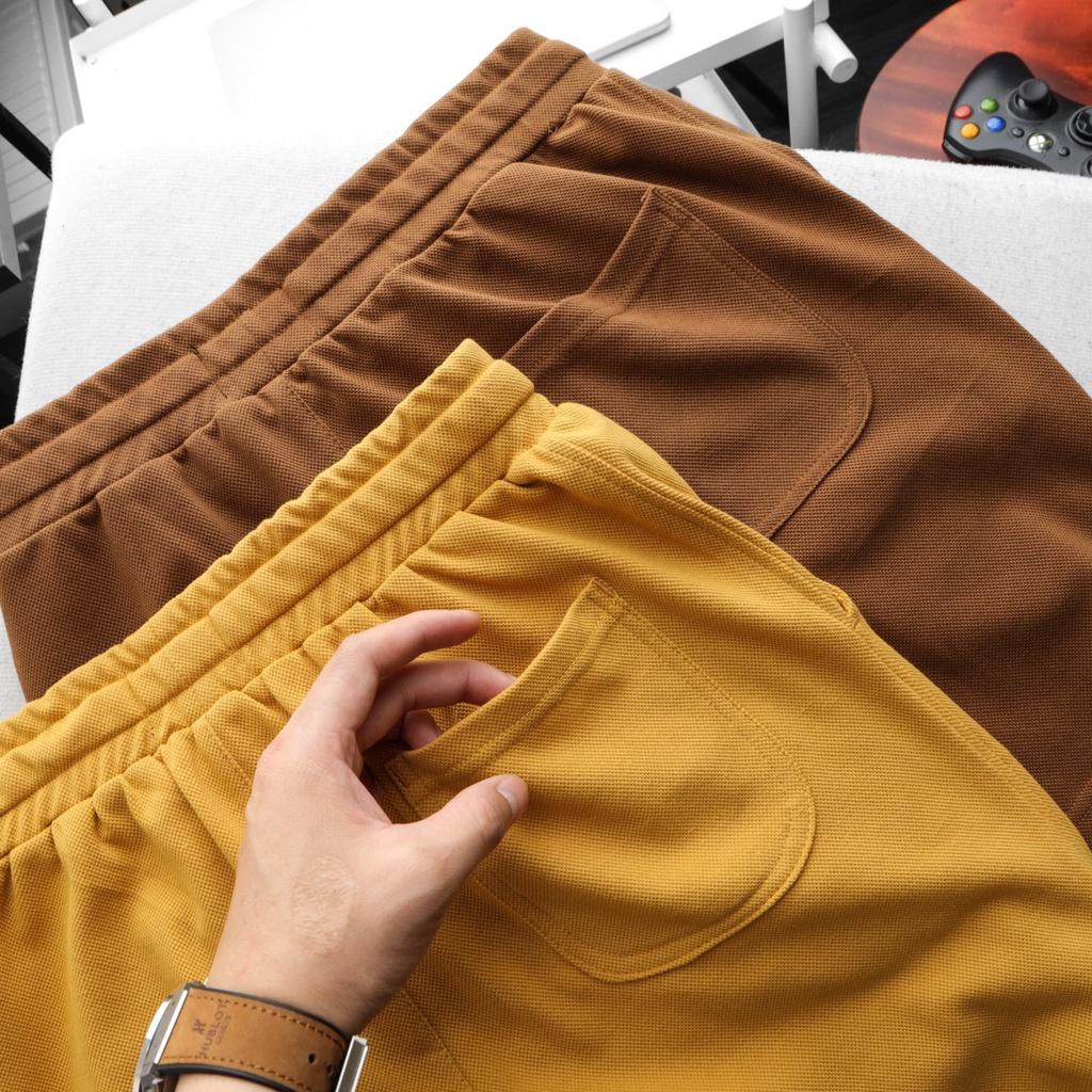Quần short dây rút HOT TREND logo ép cao nổi cực chất - Quần short nỉ lưng thun LASTORE MENSWEAR