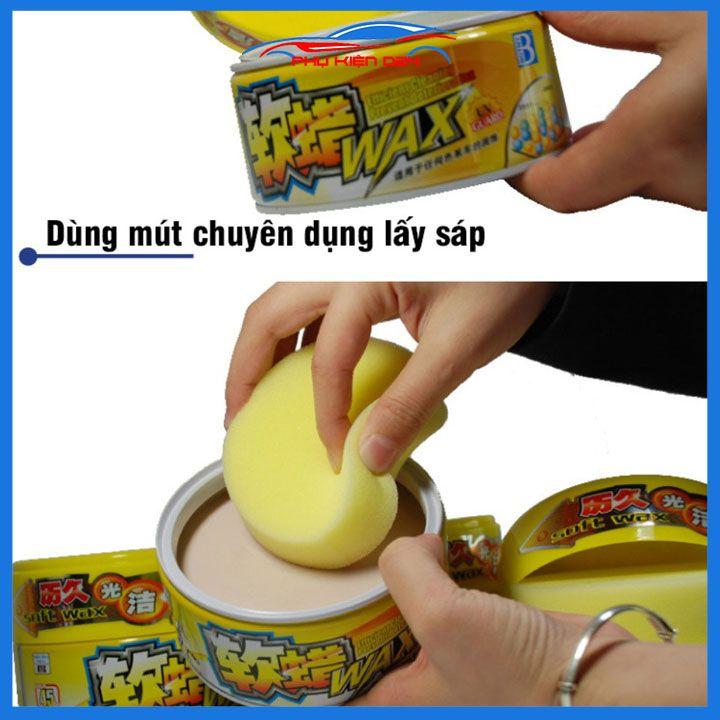 Sáp đánh bóng sơn xe Botny Soft Wax Bb-1718 bảo vệ bề mặt sơn, chống tia UV, trọng lượng 300g