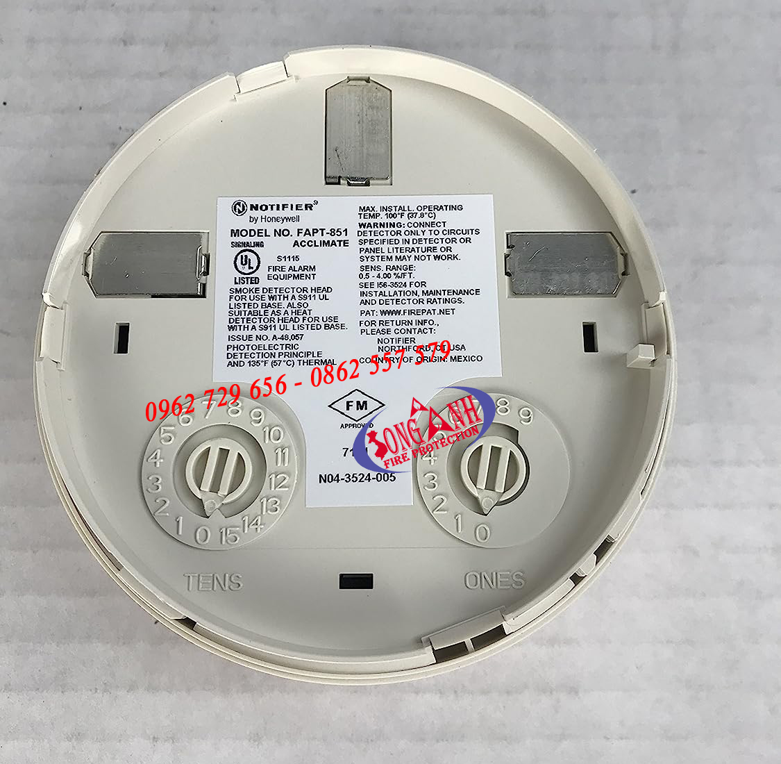 Đầu báo khói nhiệt địa chỉ Notifier FAPT-851