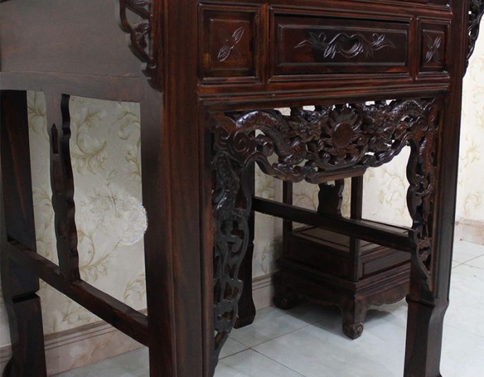 Bàn thờ gia tiên 2 tầng gỗ muồng , Bàn Thờ Phật, bàn cúng gỗ