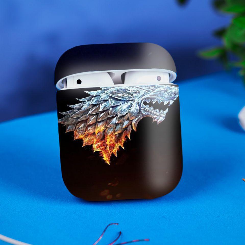 Miếng dán skin cho AirPods in hình Game Of Throne - 008 (AirPods ,1 2, Pro, TWS, i12)