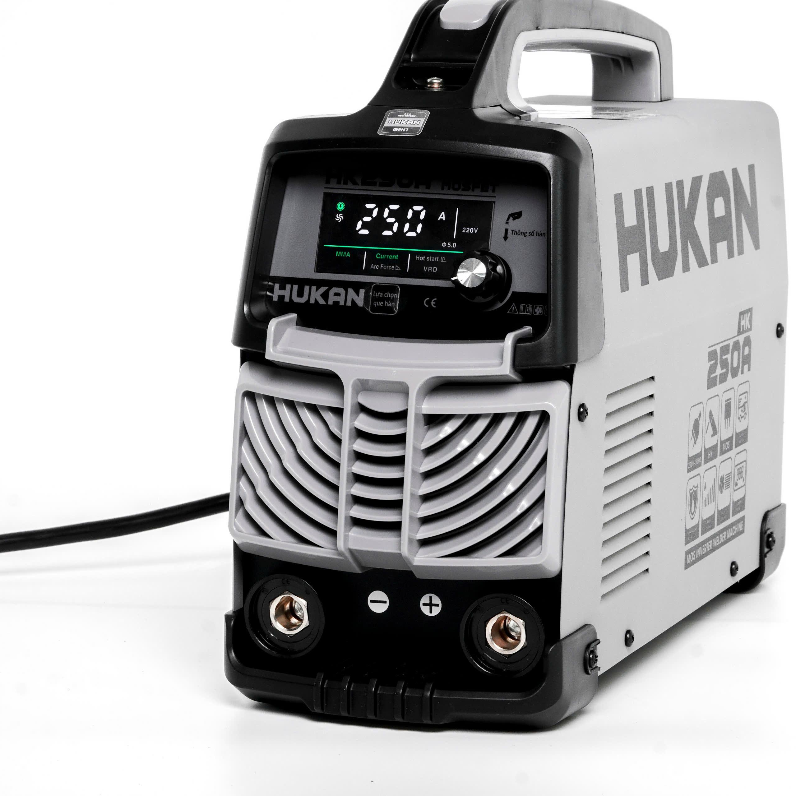 MÁY HÀN ĐIỆN TỬ 1.6-4.0MM MMA-250MOS HUKAN -HÀNG CHÍNH HÃNG