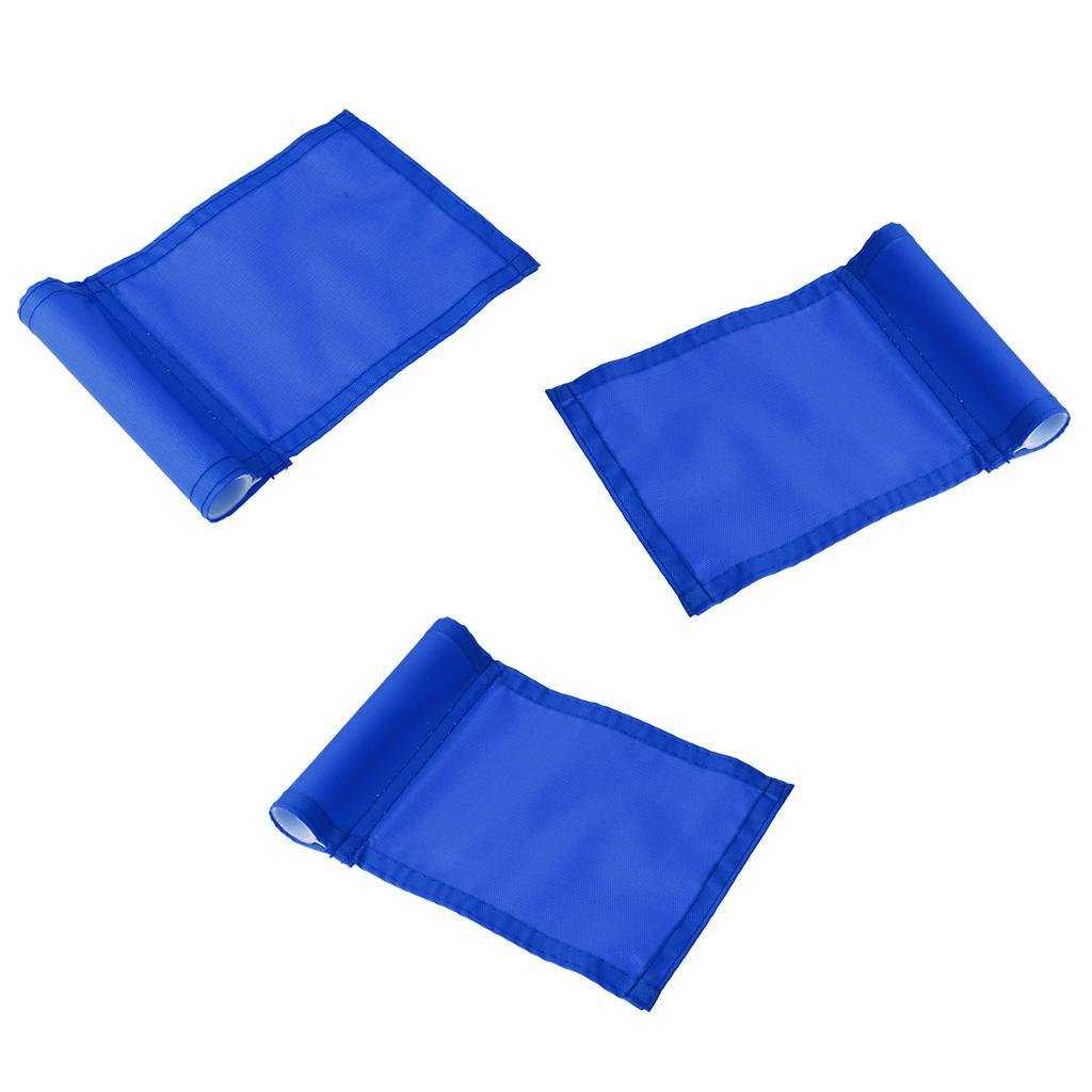 3Pcs Practice Golf Hole Pole Cup Flag,Outdoor Garden Golf Sports Training Aid,Backyard Putting Green Flag Replacement Blue