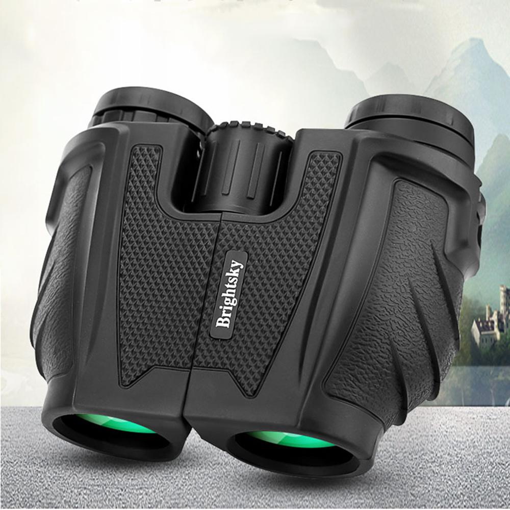12×25 Compact HD Zoom Binoculars Low Light Night Vision High Definition BAK4 Prism Binocular Telescope with