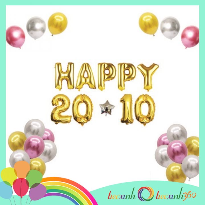 Bộ bong bóng trang trí Happy 20-10 Phụ Nữ VN