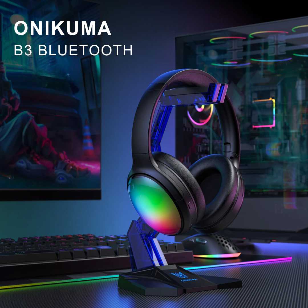 Tai nghe Onikuma B3 - Tai Nghe BLUETOOTH - Black - Hàng Chính Hãng