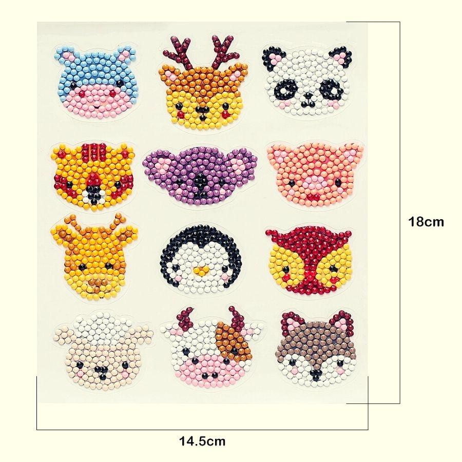 Dụng Cụ Làm Tranh Đính Đá 5D Cho Trẻ Em Sticker Đính Đá Trang Trí Nhà Cửa