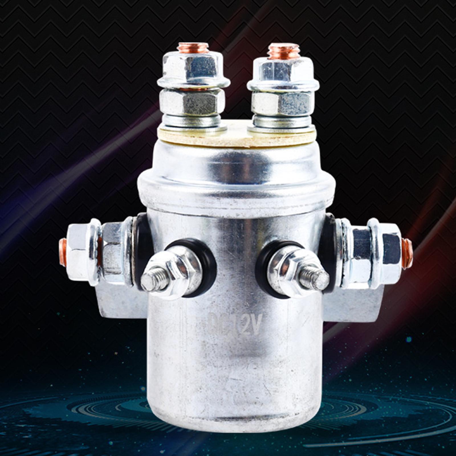 Switch Relay Solenoid 3 Terminal Marine 12V 600A Winch Contactor Continuous Solenoid Relay