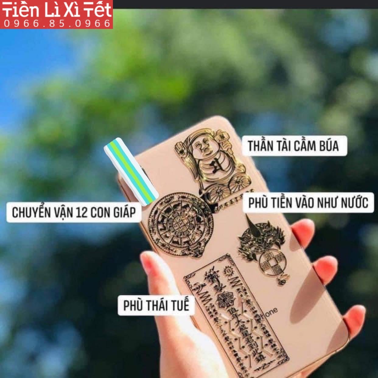 4 Miếng dán linh phù tài lộc giải hạn