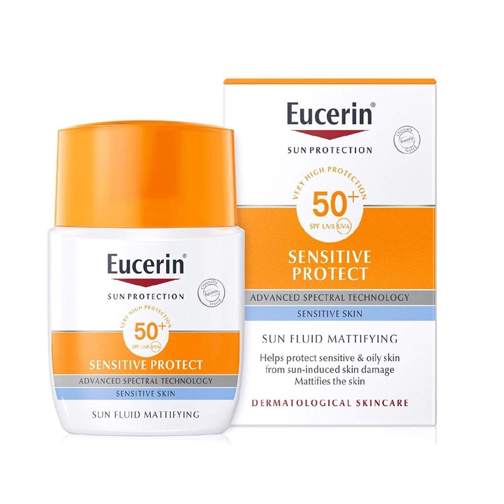 Kem Chống Nắng Eucerin Sun Fluid Mattifying SPF 50+ , Cho Da Thường, Da Hỗn Hợp