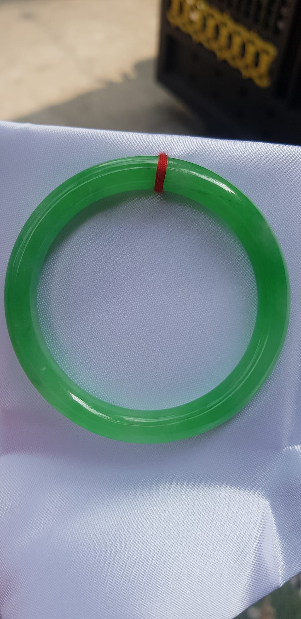 Vòng tay nữ đá cẩm thạch Lý Sịn A 55mm x cọng 8mm Màu Xanh lý tươi bóng đều đẹp Nữ 54kg - 63kg đeo mệnh Mộc mệnh Hỏa mệnh Thủy ạ
