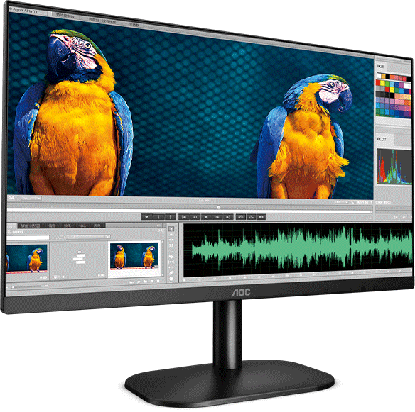 Màn hình máy tính AOC 24B2XHM (23.8inch/FHD/VA/75Hz/6ms)) - Hàng Chính Hãng