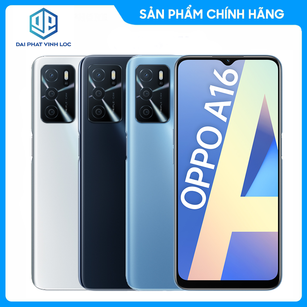 Điện Thoại Oppo A16 3GB/32GB Hàng Chính Hãng Bảo Hành 12 Tháng Mới 100%, Nguyên Seal | Điện Thoại Giá Rẻ Pin Trâu | Điện Thoại Gaming