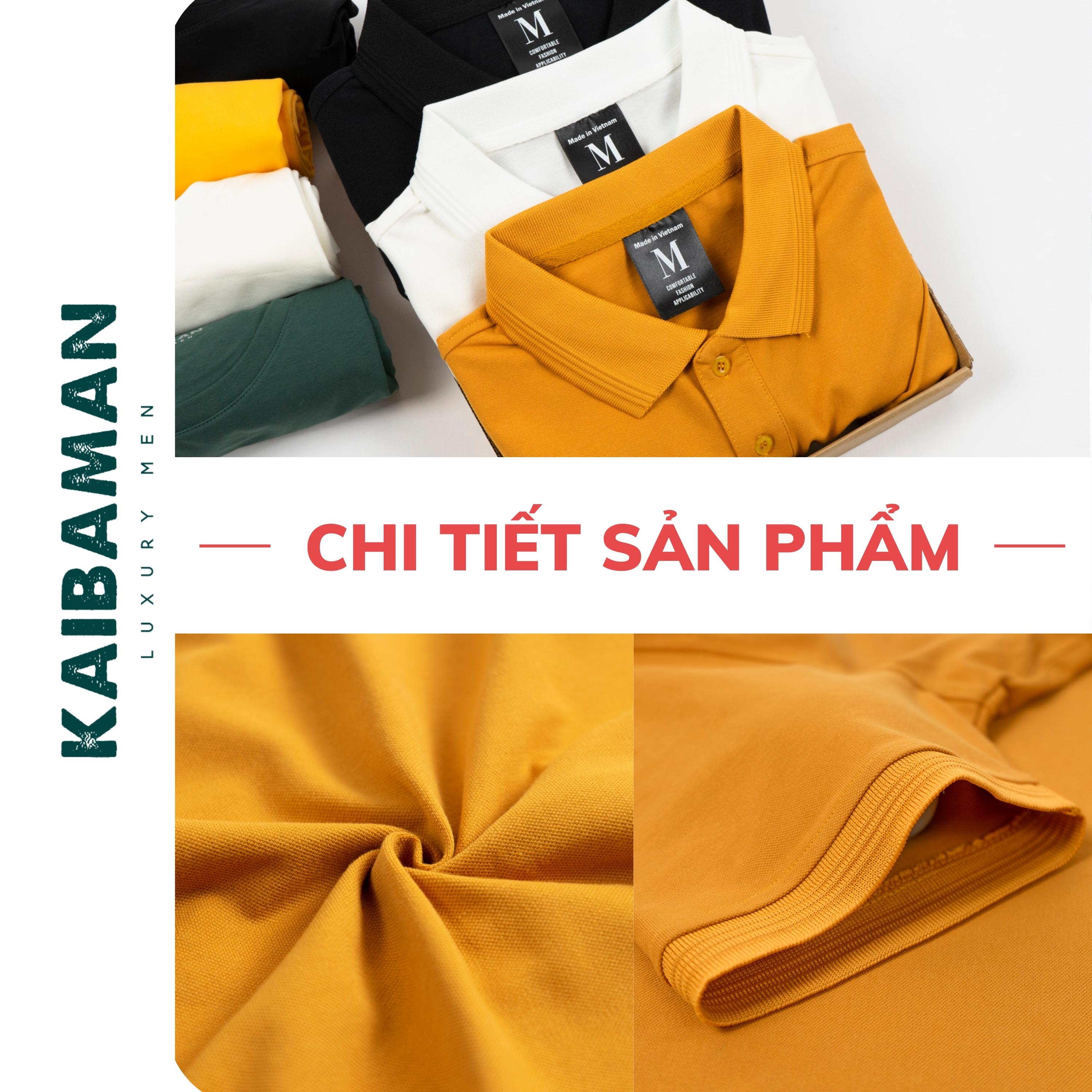 Hình ảnh [A02-061] Áo Thun Polo Nam Kaibaman Cổ Bẻ Chất Vải CVC Cao Cấp Chuẩn Form Slimfit Độ Bền Cao - KAIBAMAN STORE