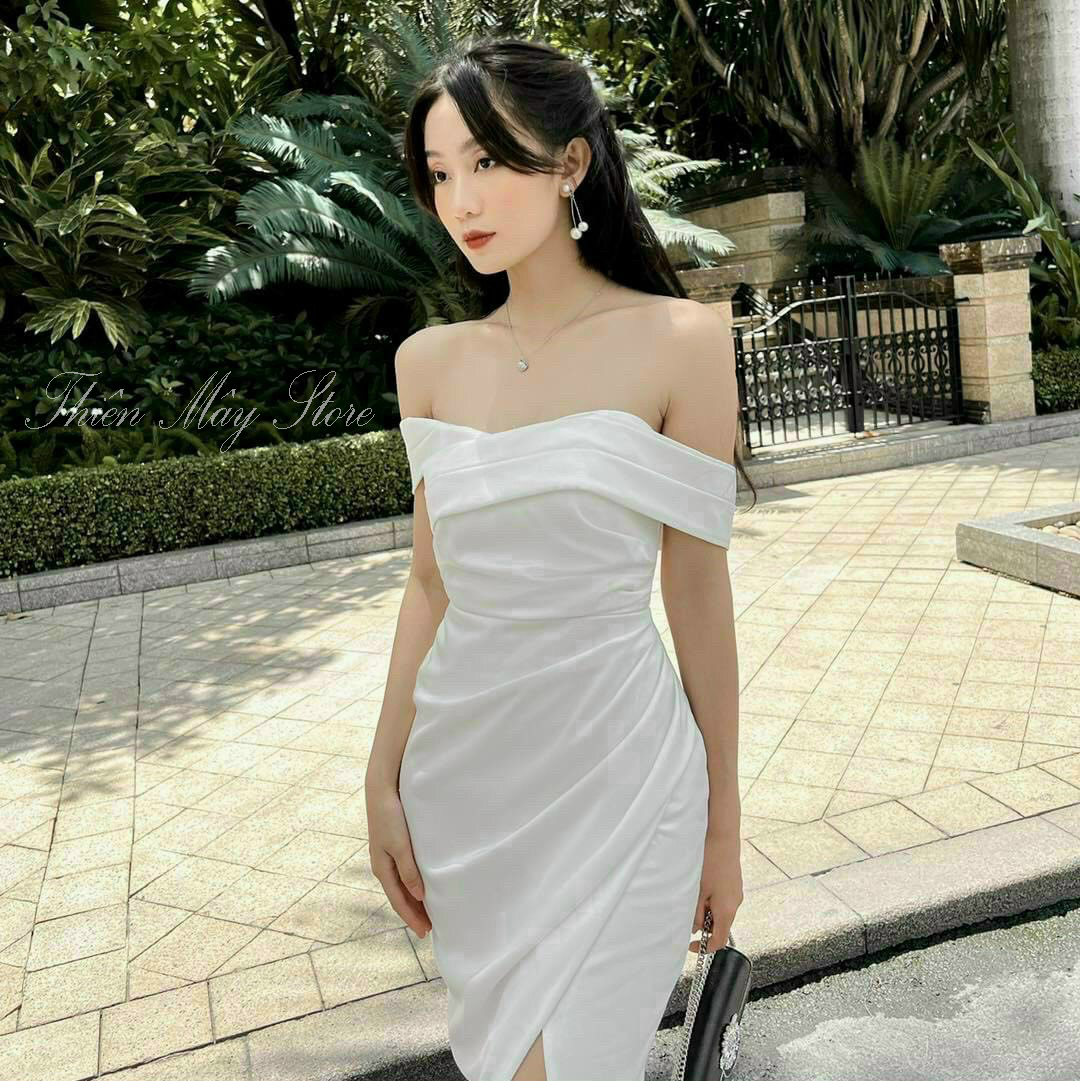 ĐẦM Đẹp 2 VAI  Mẫu Mới 2023 - Thiên Mây QC007