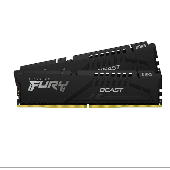 Bộ nhớ RAM PC Kingston Fury Beast Black DDR5 16GB 5200MHz - Hàng chính hãng