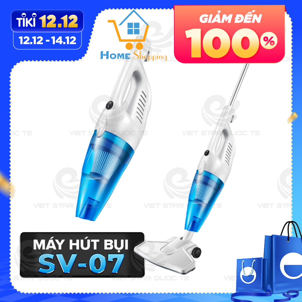 Máy Hút Bụi Cầm Tay Thông Minh Thế Hệ Mới SV-07, Dung Tích Cốc Chứa 1.2L - Hàng Chính Hãng