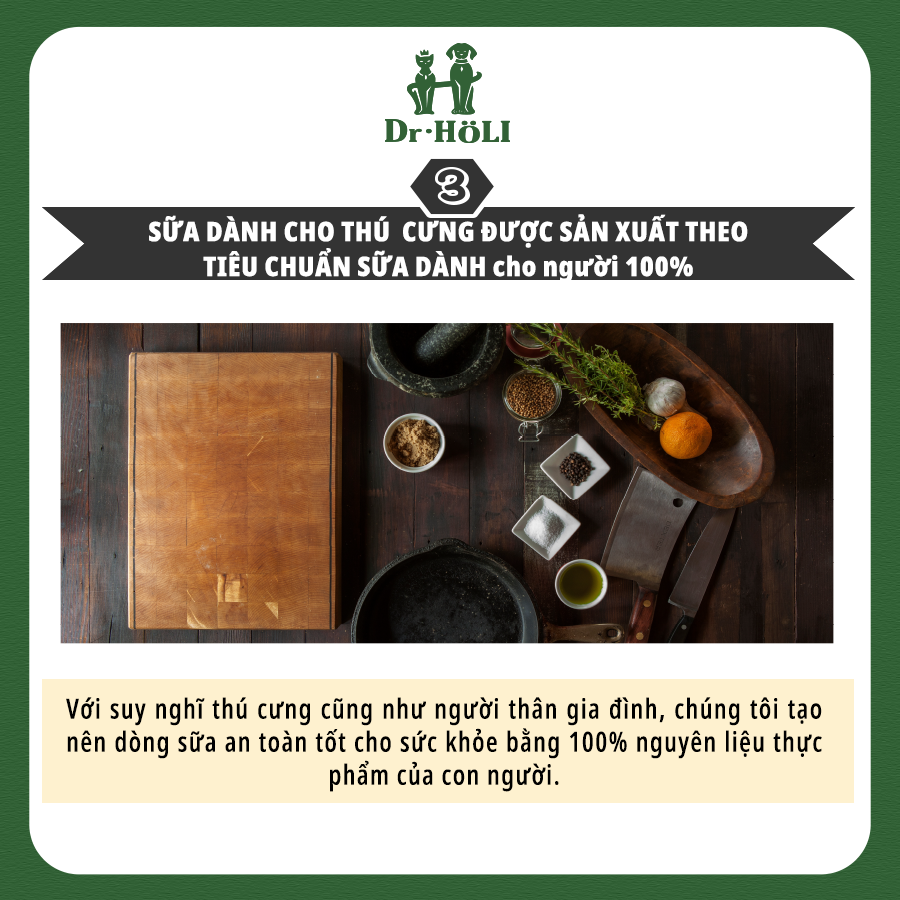 SỮA TƯƠI DINH DƯỠNG CHO CHÓ HƯƠNG VANI DR.HOLI PETMILK
