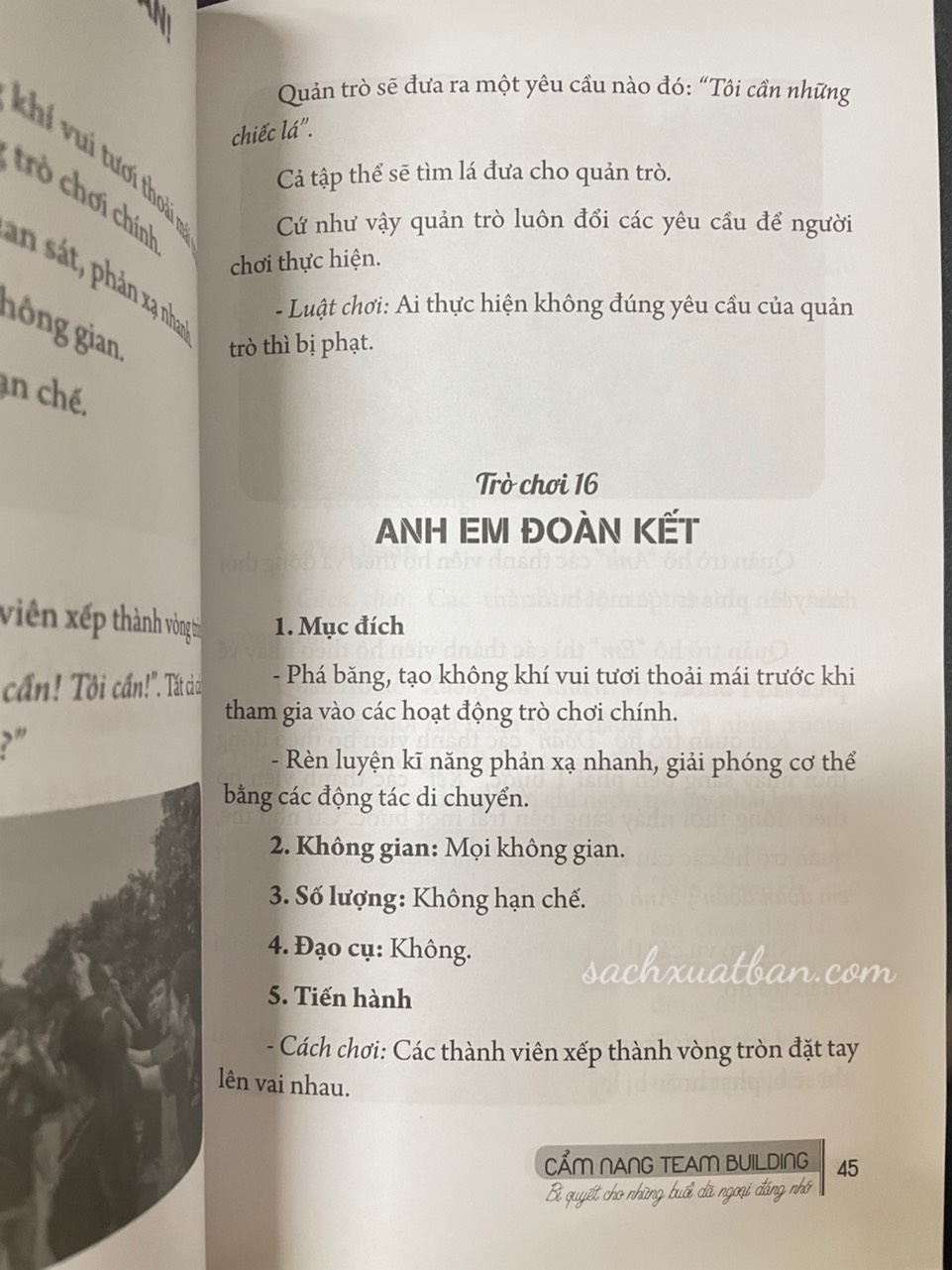 Sách Cẩm nang Team Buiding