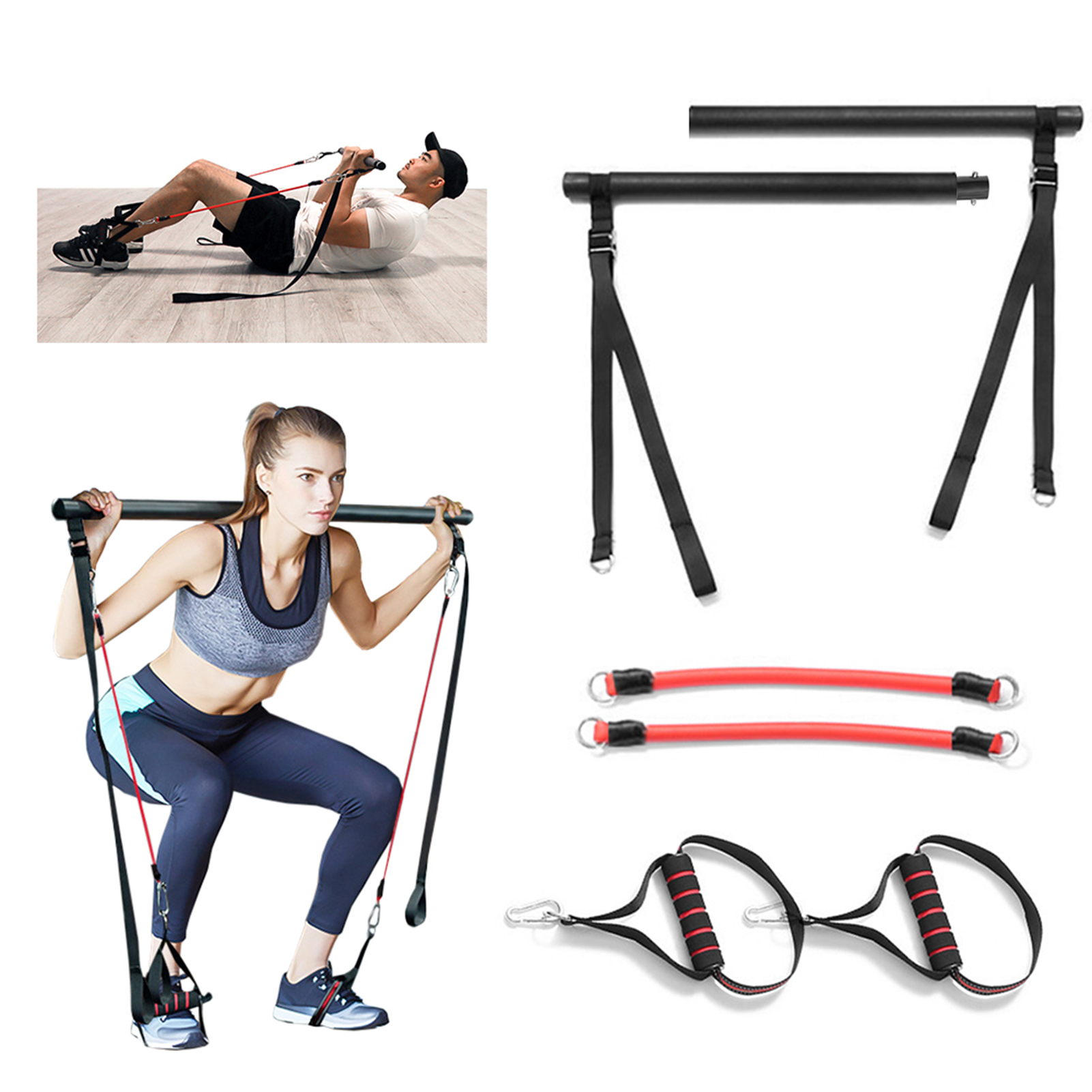 Bộ Thanh Tập xà đơn có thể tháo rời Dây Đeo Kháng lực