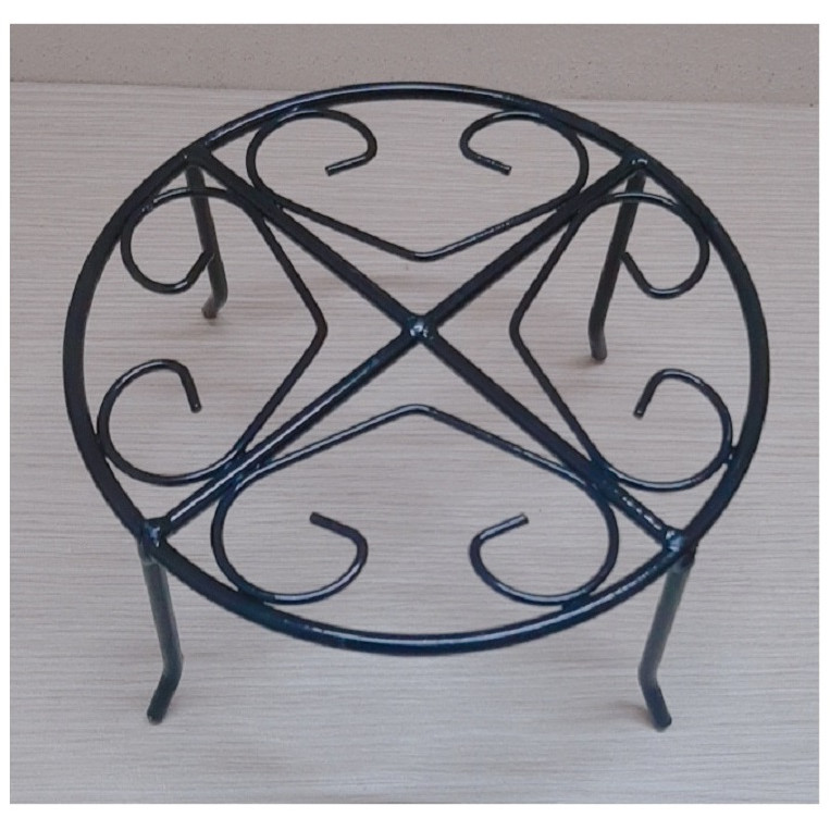 1 Kệ Sắt Đỡ Chậu Hoa Nhựa - ĐK 21.5cm, Cao 10.5cm