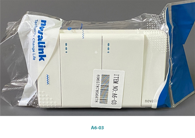 Mặt công tắc đôi A6-03 Novalink chính hãng. Chất liệu nhựa chống cháy, lõi đồng nguyên chất. Có xuất hóa đơn VAT
