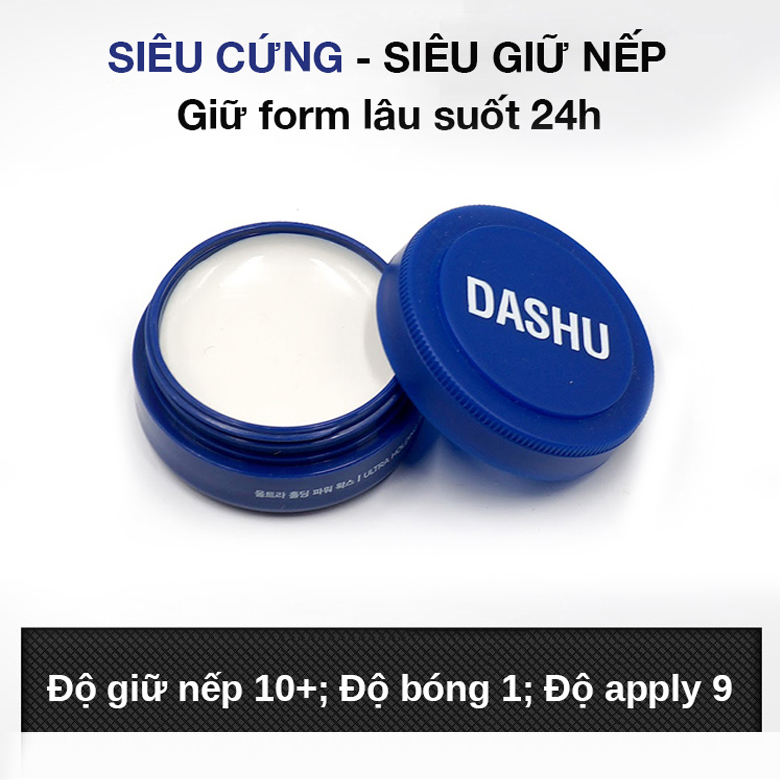 Sáp vuốt tóc DASHU Ultra Holding Power Siêu giữ nếp Không bóng bết Tự nhiên nam tính JN-SAP06