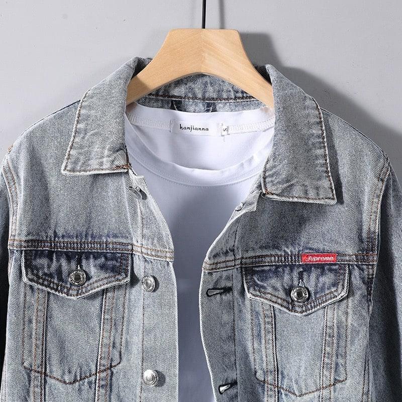 Áo khoác jean bò TILAA FASHION denim thời trang Hàn Quốc