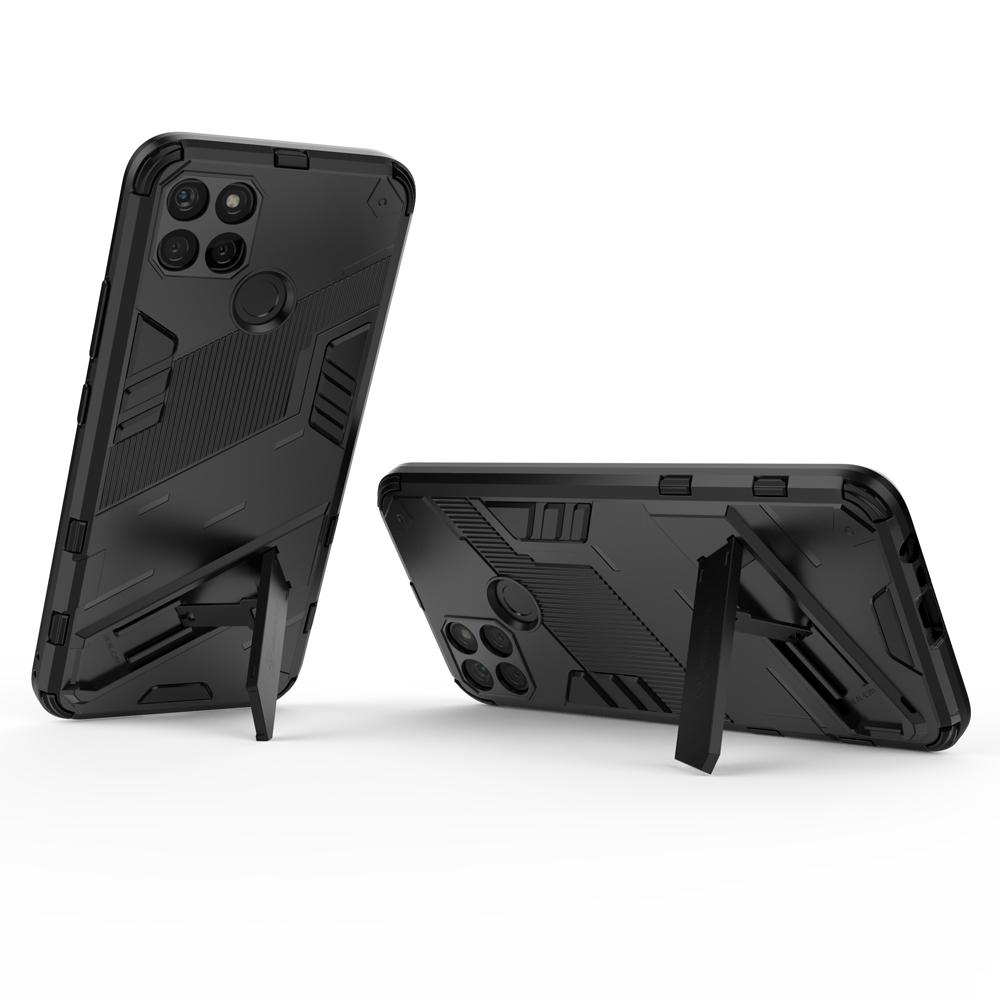 Ốp lưng cho Oppo A57 A76 A96 Realme C21Y C25Y 9i chống sốc có giá đỡ Iron Man PUNK cao cấp siêu đẹp