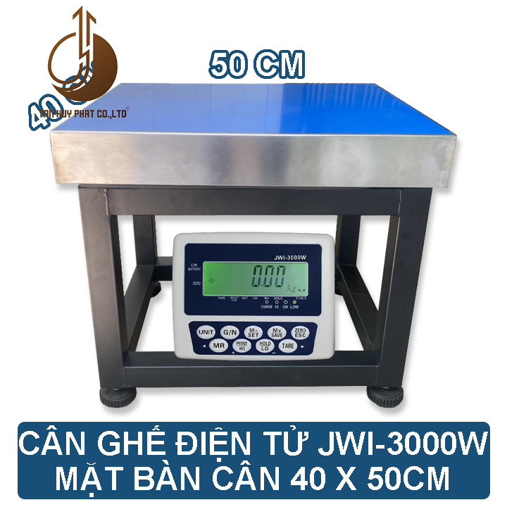 Cân Ghế Điện Tử JWI-3000W - Mặt Bàn Cân 400x500MM