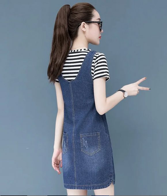 ĐẦM YẾM JEANS NỮ CÁCH ĐIỆU D790