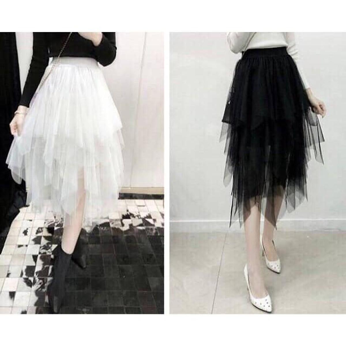 Chân váy lưới nhọn dễ thương