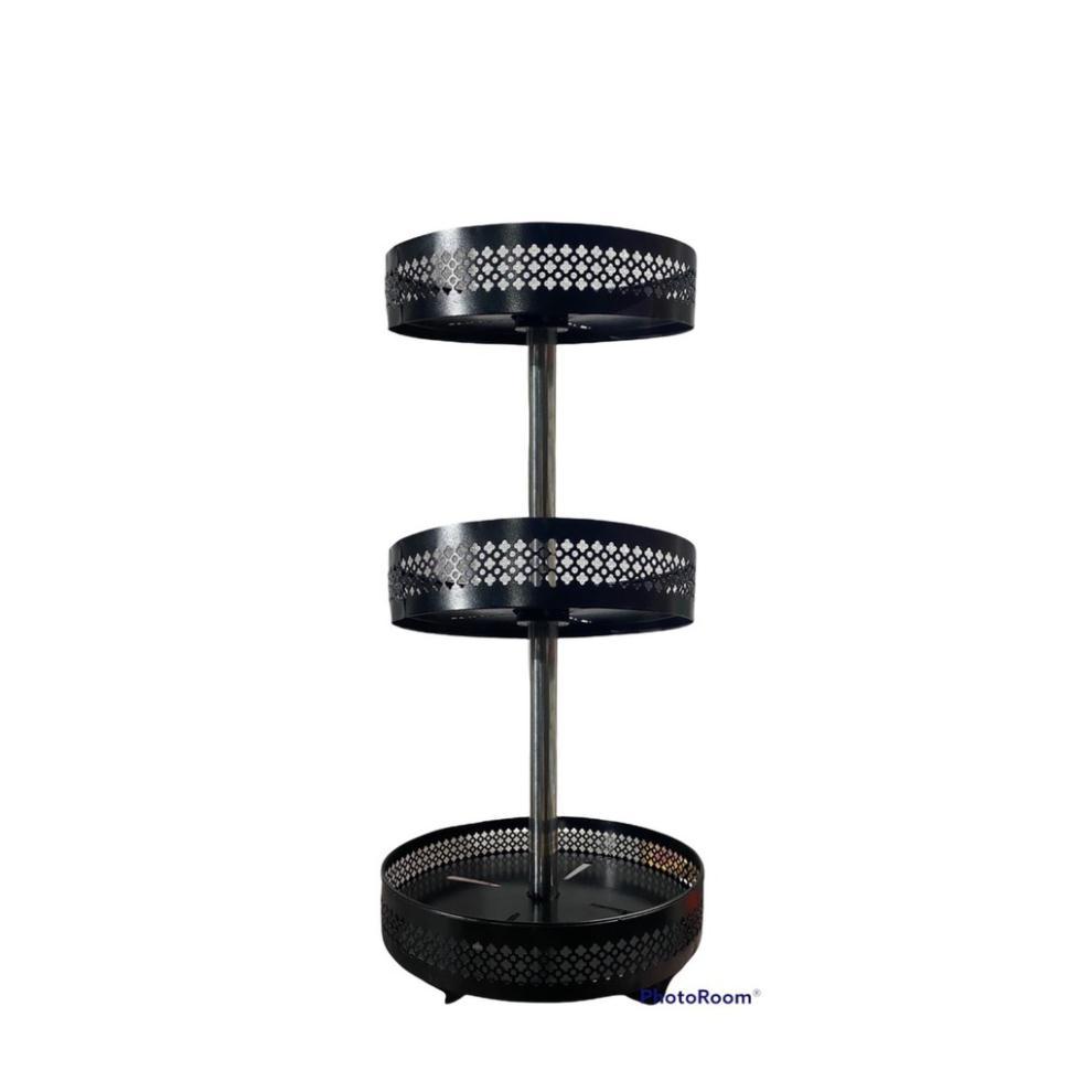 Kệ gia vị bếp,kệ gia vị 2 tầng 3 tầng tròn xoay 360 độ sơn tĩnh điện chống gỉ