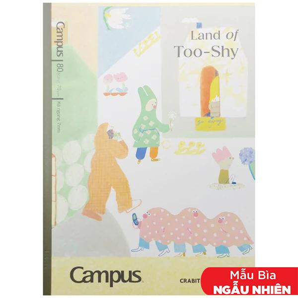 Tập B5 Land Of Too-Shy Kẻ Ngang - 80 Trang 70gsm - Campus NB-B5L80LTS-01 (Mẫu Màu Giao Ngẫu Nhiên)